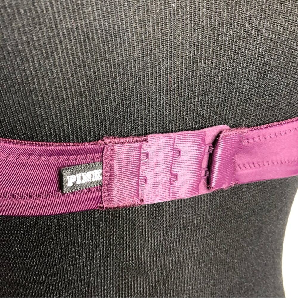 PINK Victoria's Secret purple wear everywhere T-shirt padded underwire bra 34D - Picture 8 of 14
